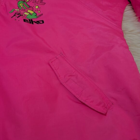 Vintage 90's Freestyle by Elho Neon Pink Windbreaker Pullover Size XL - Picture 3 of 13